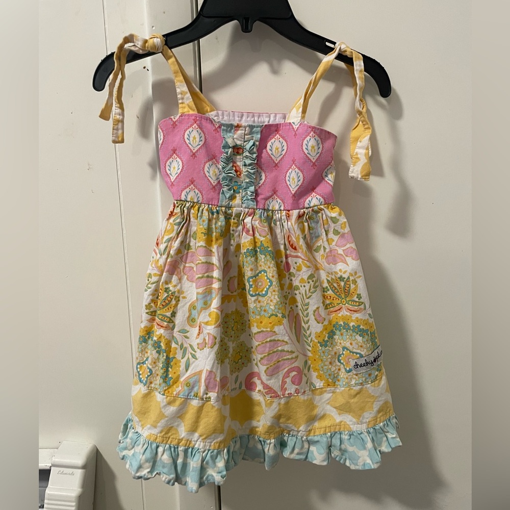 Cheeky plum yellow/pink sundress